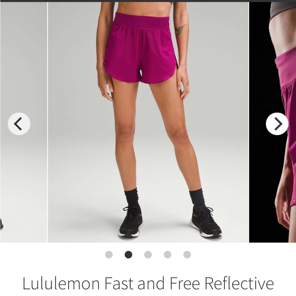 Lululemon Fast and Free Reflective High-Rise Classic-Fit Short 3"
